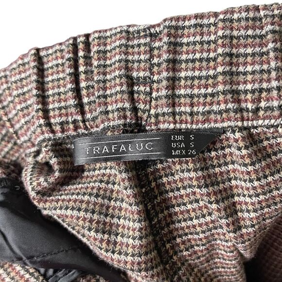 Zara Trafaluc Tie Waist Culottes Houndstooth size S - Picture 4 of 7